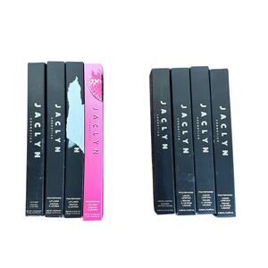 Jaclyn Cosmetics Poutspoken Lip Lot 4 Liners + 4 Liquid Lipsticks New In Box